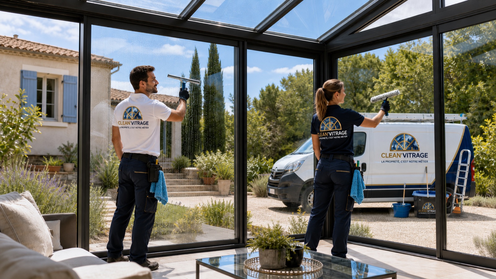 Maison entretenue par Clean Vitrage dans l'Hérault